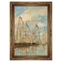 Quadro Decorativo Pintura "Porto de Iates de Trouville-Deauville" de Eugène Boudin