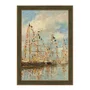 Quadro Decorativo Pintura "Porto de Iates de Trouville-Deauville" de Eugène Boudin