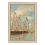 Quadro Decorativo Pintura "Porto de Iates de Trouville-Deauville" de Eugène Boudin