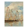 Quadro Decorativo Pintura "Porto de Iates de Trouville-Deauville" de Eugène Boudin