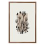 Quadro Decorativo Ramo De Flores Botânica Estilo Japandi