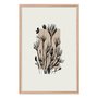 Quadro Decorativo Ramo De Flores Botânica Estilo Japandi