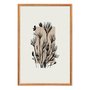 Quadro Decorativo Ramo De Flores Botânica Estilo Japandi