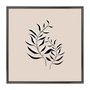 Quadro Decorativo Ramo de Folhas Minimalista Estilo Japandi