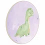 Quadro Decorativo Redondo Braquiossauro Dinossauro Fofinho