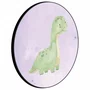 Quadro Decorativo Redondo Braquiossauro Dinossauro Fofinho