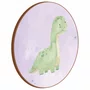 Quadro Decorativo Redondo Braquiossauro Dinossauro Fofinho