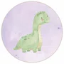Quadro Decorativo Redondo Braquiossauro Dinossauro Fofinho