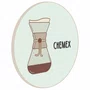 Quadro Decorativo Redondo Chemex