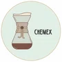 Quadro Decorativo Redondo Chemex