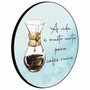 Quadro Decorativo Redondo Chemex A Vida É Muito Curto Para Cafés Ruins