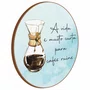 Quadro Decorativo Redondo Chemex A Vida É Muito Curto Para Cafés Ruins