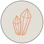 Quadro Decorativo Redondo Cristal Boho