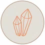 Quadro Decorativo Redondo Cristal Boho