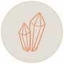 Quadro Decorativo Redondo Cristal Boho