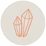 Quadro Decorativo Redondo Cristal Boho
