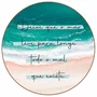 Quadro Decorativo Redondo Deixe que o Mar Leve Para Longe Todo o Mal que Existe