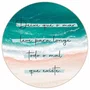 Quadro Decorativo Redondo Deixe que o Mar Leve Para Longe Todo o Mal que Existe