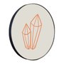 Quadro Decorativo Redondo Diamante com Moldura Flexível Metalizada