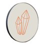 Quadro Decorativo Redondo Diamante com Moldura Flexível Metalizada