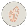 Quadro Decorativo Redondo Diamante com Moldura Flexível Metalizada