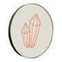 Quadro Decorativo Redondo Diamante com Moldura Flexível Metalizada