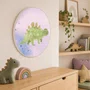 Quadro Decorativo Redondo Estegossauro Dinossauro Fofinho