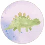 Quadro Decorativo Redondo Estegossauro Dinossauro Fofinho