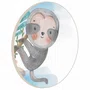 Quadro Decorativo Redondo Infantil Bicho Preguiça