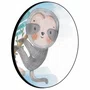 Quadro Decorativo Redondo Infantil Bicho Preguiça