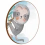 Quadro Decorativo Redondo Infantil Bicho Preguiça