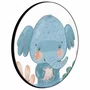 Quadro Decorativo Redondo Infantil Elefante