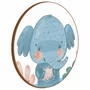 Quadro Decorativo Redondo Infantil Elefante