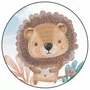 Quadro Decorativo Redondo Infantil Leão