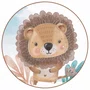 Quadro Decorativo Redondo Infantil Leão