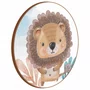 Quadro Decorativo Redondo Infantil Leão