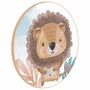 Quadro Decorativo Redondo Infantil Leão