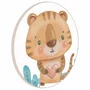 Quadro Decorativo Redondo Infantil Tigre