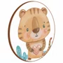 Quadro Decorativo Redondo Infantil Tigre