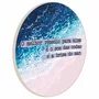 Quadro Decorativo Redondo O Melhor Remédio para a Alma é o Som das Ondas e a Brisa do Mar
