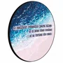 Quadro Decorativo Redondo O Melhor Remédio para a Alma é o Som das Ondas e a Brisa do Mar