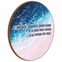 Quadro Decorativo Redondo O Melhor Remédio para a Alma é o Som das Ondas e a Brisa do Mar