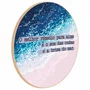 Quadro Decorativo Redondo O Melhor Remédio para a Alma é o Som das Ondas e a Brisa do Mar