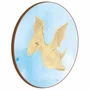 Quadro Decorativo Redondo Pterodáctilo Dinossauro Fofinho
