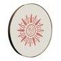 Quadro Decorativo Redondo Sol com Moldura Flexível Metalizada