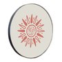 Quadro Decorativo Redondo Sol com Moldura Flexível Metalizada