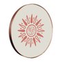 Quadro Decorativo Redondo Sol com Moldura Flexível Metalizada