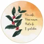 Quadro Decorativo Redondo Um Café Uma Oração Muita Fé e Gratidão