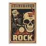 Quadro Decorativo Rock And Roll Crânio