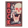 Quadro Decorativo Rock And Roll Crânio E Mão